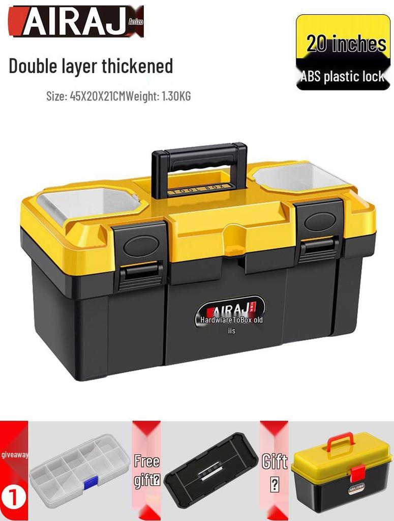 Arieze Handheld Tool Storage Box for Household and Industrial Use