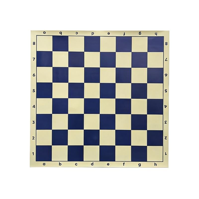 Rolls up Tournament Chesses Mat Light Weight Nonslip Soft Chessboard Portable Rollable Soft Rollable Chesses Board Enduring 34CM синий