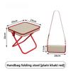 Outdoor foldable stool portable backpack stool with lightweight mini carry outdoor camping chair, fishing stool, picnic stool