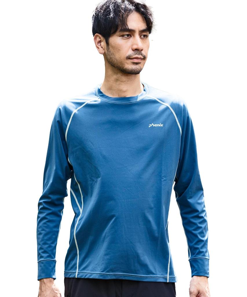Phoenix Crew Neck Long Sleeve in Blue Green Men's T-Shirt (PH5300)