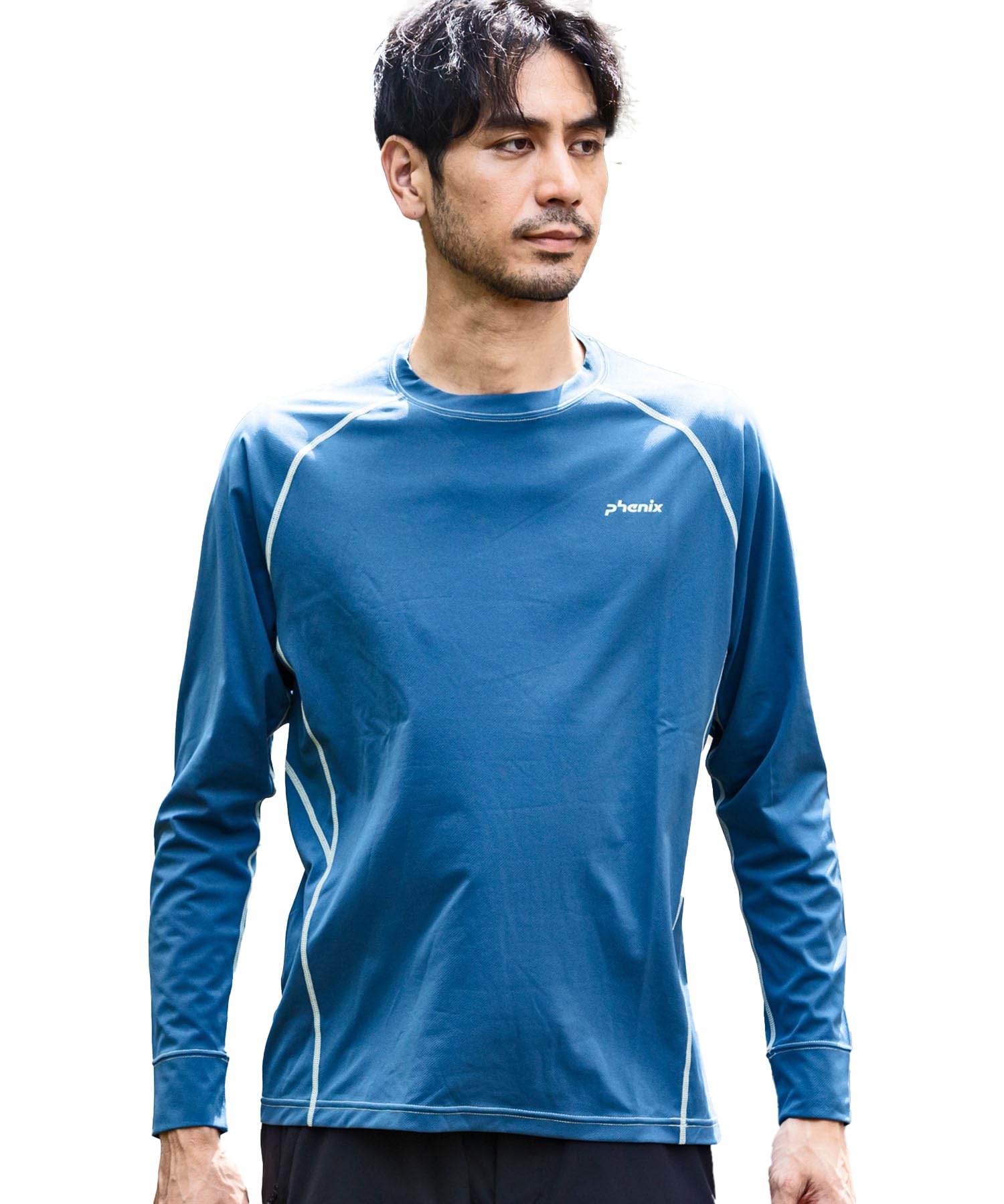 

Phoenix Crew Neck Long Sleeve in Blue Green Men s T-Shirt (PH5300)