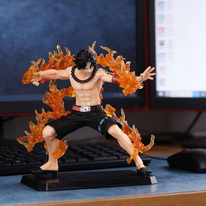 2026 Anime One Piece Portgas D Ace Battle Fire Action Figures Toys Collectible Figurines PVC Model Toy Gift for friend