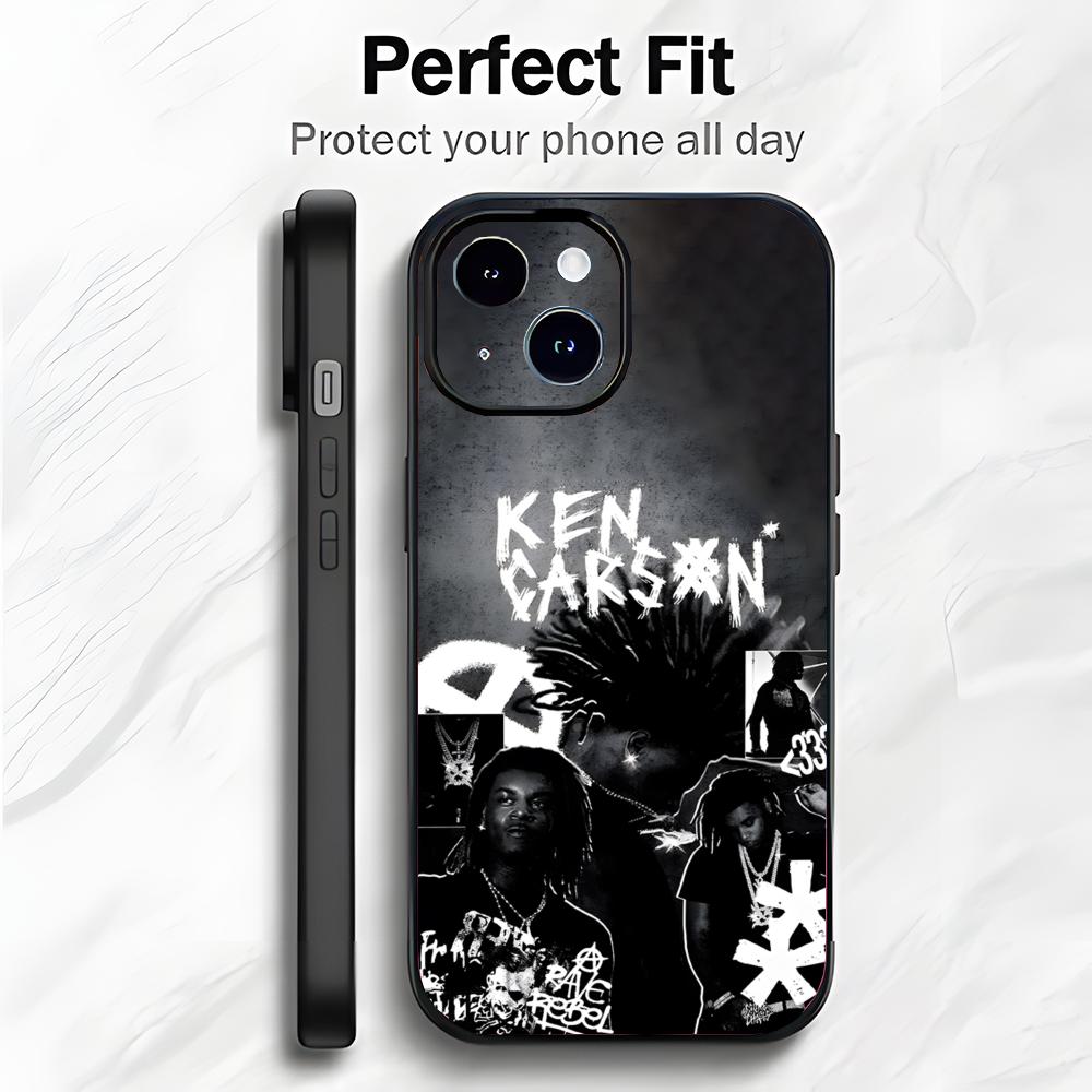 Modern Trap Singer K-Ken Carson Phone Case Phone Case Soft Packaging Lightweight For iPhone17 16 15 14 13ProMax