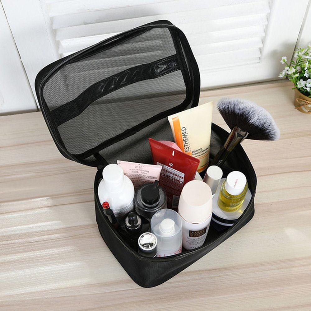 Toiletry Bag Wash Pouch Makeup Organizer Mesh Cosmetic Bag Makeup Case Bath Storage Storage Bag