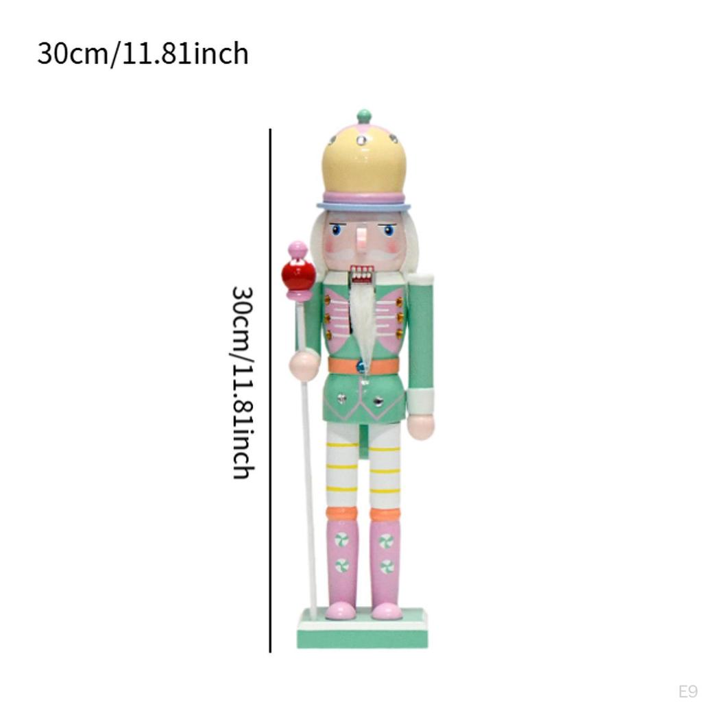 Nutcracker Ornaments Christmas Photo Props Painted Decorative Traditional Desktop Decor