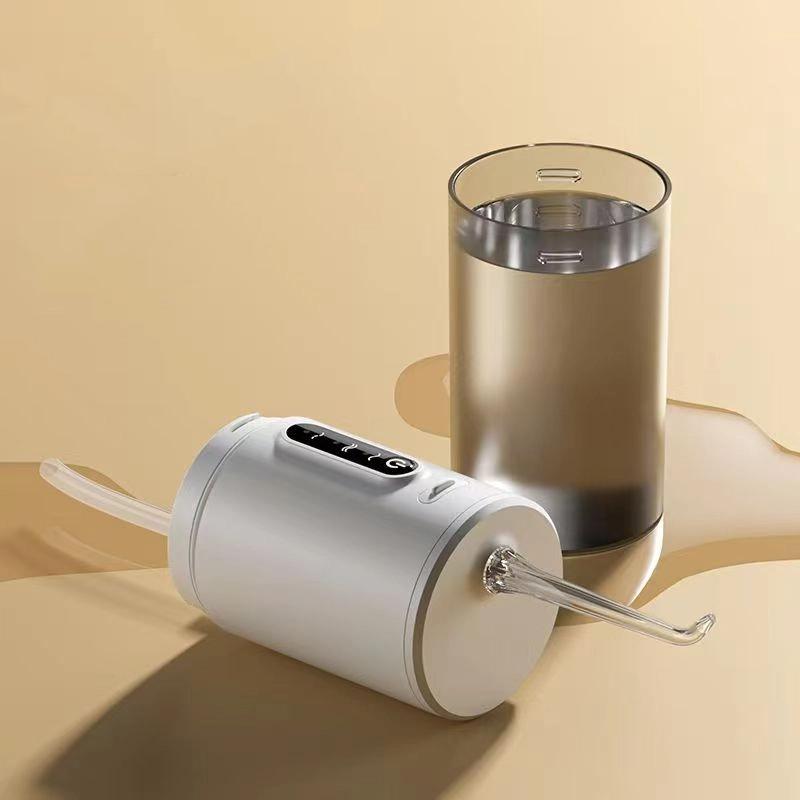 

Household Oral Flusher To Remove Stones Dental Floss Water Floss Electric Flushing Device Portable Dental Cleaning Artifact 2Pcs білий