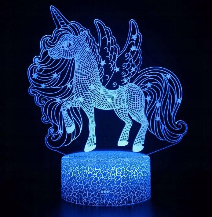 Unicorn Night Light For Children, Illuminated, Horse, Desk Lamp + Remote Control