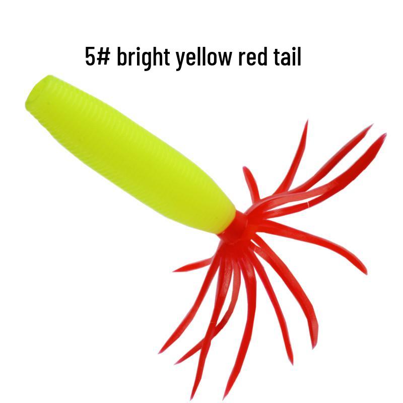 Skirted Potato Soft Bait with Cabbage Head Lure: High-Density, Salted, Sinking Attractant for Bass & Mandarin Fish.