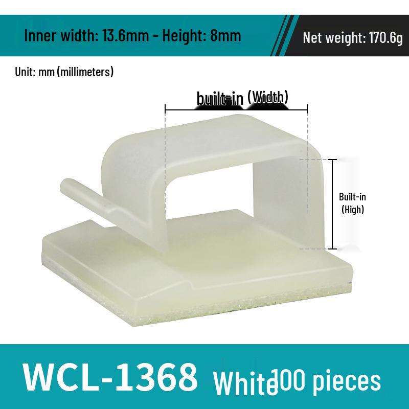 Adhesive Cable Wire Organizer Clip and Fixing Base