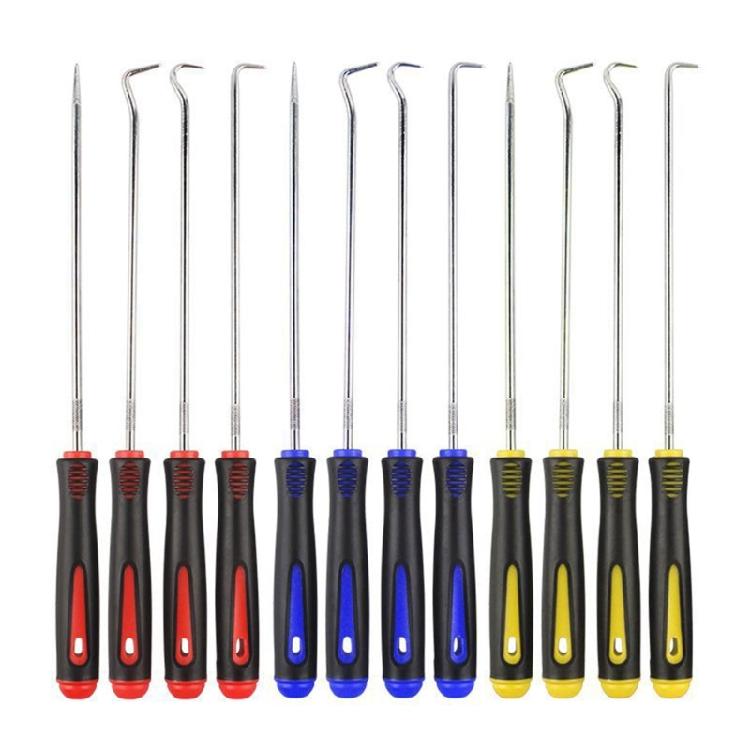 Heavy Duty Automotive Oil Seal Hook Removal Set With Nonslip Handles & Compact Case For Professional Repair Technicians