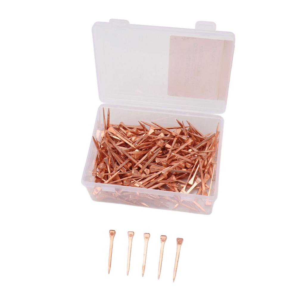 250Pcs Horseshoe Nails Copper Plated Rustproof Equestrian Riding Equipment Pet Supplies