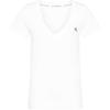Womens/Ladies Embroidered Stretch V Neck T-Shirt