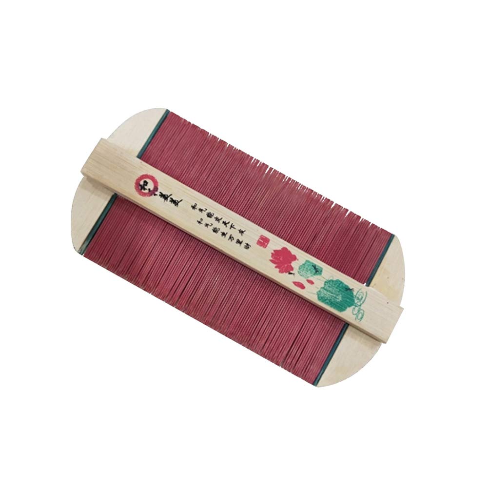 2Pcs Wooden Comb Bamboo Dense Teeth Double Sided Combs Strainer Massage Comb for Women Girls