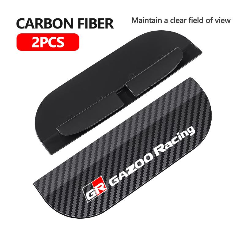 ZYU3 Snap-on Car Rearview Mirror Rain Cap Rain Shield Sun Shade Vision Protector For Toyota GR MN Camry Prius Auris Crown Yaris