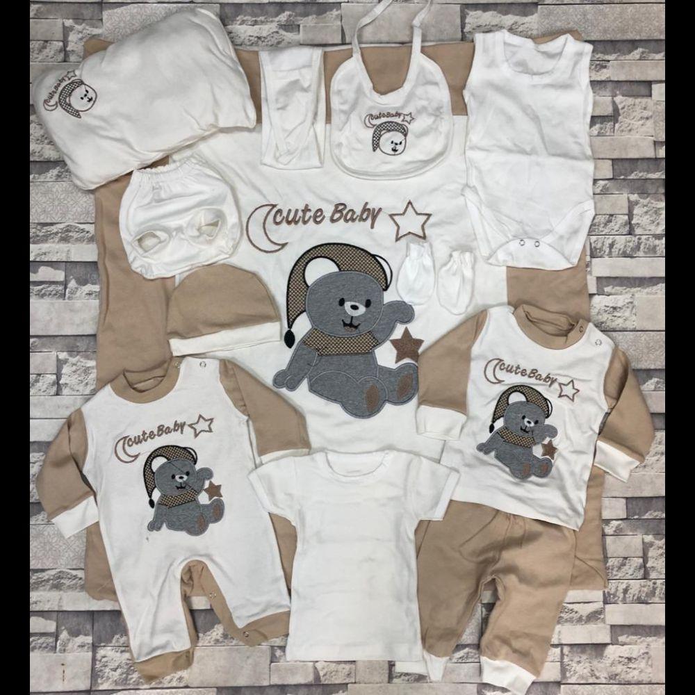 

Унисекс для новорожденных 12 шт. больничный набор для новорожденных щука для мальчиков и девочек из органического хлопка для новорожденных