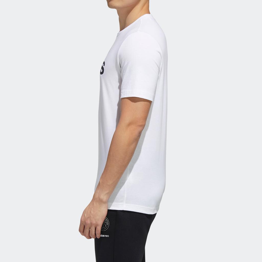 adidas neo M ESNTL LOGO T Sports Short Sleeve White Men's GJ8916