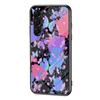 For Samsung Galaxy A17 5G Case Butterfly Pattern TPU+Tempered Glass Protective Phone Cover