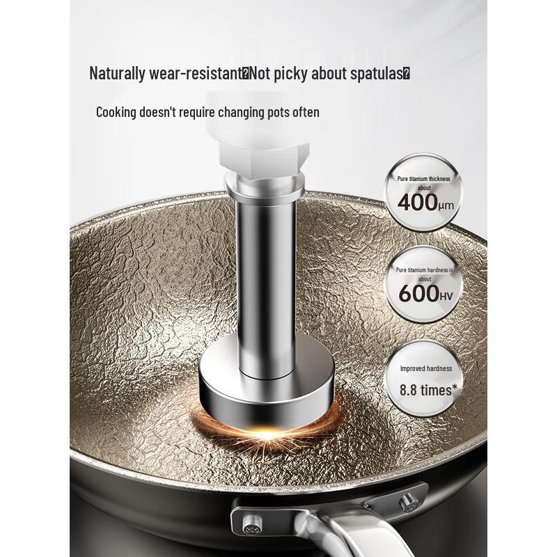 COOKER KING 30cm Pure Titanium Non-stick Wok