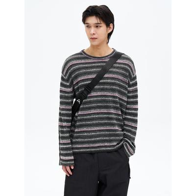 Mixed Yarn Round Knit Ash