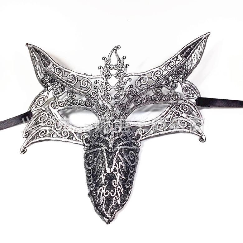 

Сексуальная косплей, новая красочная бронзовая кружевная маска для вечеринки, стереотипическая забавная маска для глаз, маска для больших лисьих глаз