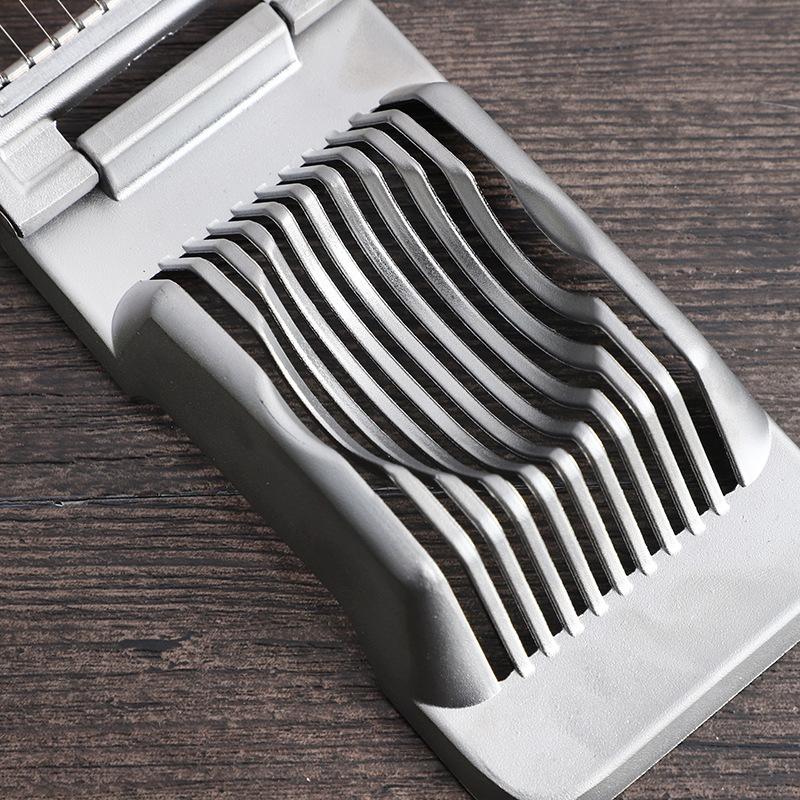Aluminum Alloy Egg Slicer Multi-function Divider Kitchen Gadget Slicing Egg Cutting Artifact