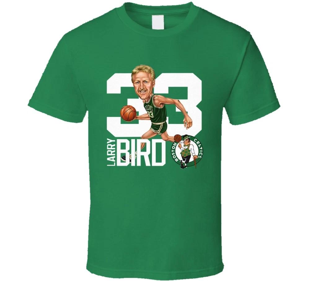 Larry Bird Boston Caricature Retro T Shirt S