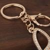 Rhinestone Butterfly Keychain Pendant Lightweight Keychain with Rotating Lobster Clasp Metal
