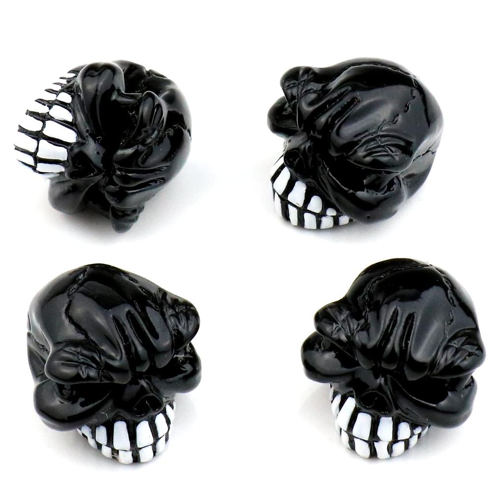 Bashineng Car Tire Valve Stem Cap 4Pcs Skull Head Valve
