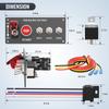12V Racing Car Ignition Switch Panel Engine Start Stop Ignition Push Buttons LED Toggle Switch Panel Carbon For Truck