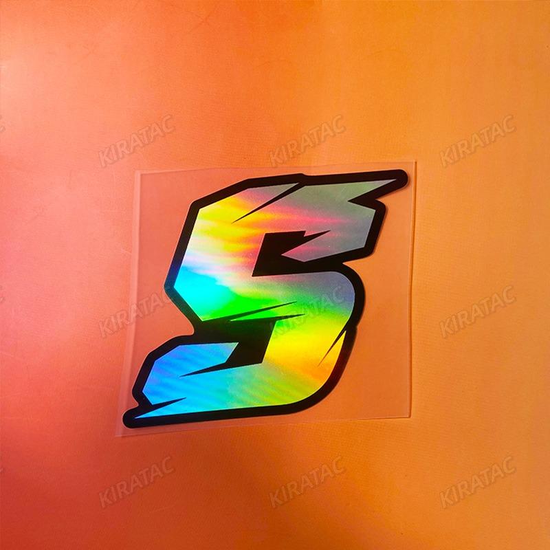 1PC 0~9 Laser Motorcycle Number Stickers Waterproof DIY Motorbike Fairing Vinyl Decals for BMW KTM YAMAHA Kawasaki Suzuki Honda