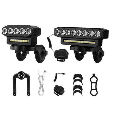 Superhelle 5LED Fahrrad Frontleuchte Superhelle LED Frontleuchte Fahrradscheinwerfer 6 Lichtmodi Wasserdichte Fahrradtaschenlampe