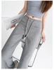 American Gray Slimming Flare Sweatpants 2026: High-Waisted, Drape Casual Sportswear Style