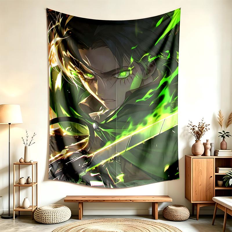 Atak na Tytana (1) Tapestry Nadaje Się Do Dekoracji Domów, Akademików I Sypialni Miękkie W Dotyku I Idealny Prezent Dla Przyjaciół I Rodziny