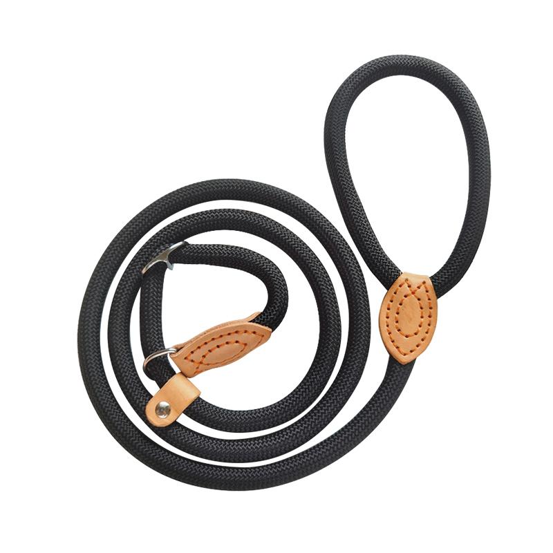 150CM Heavy Duty Braided Rope Dog Leash with Adjustable Loop Collar Dog Training Lead Leash for Small Medium Large Dogs Perros