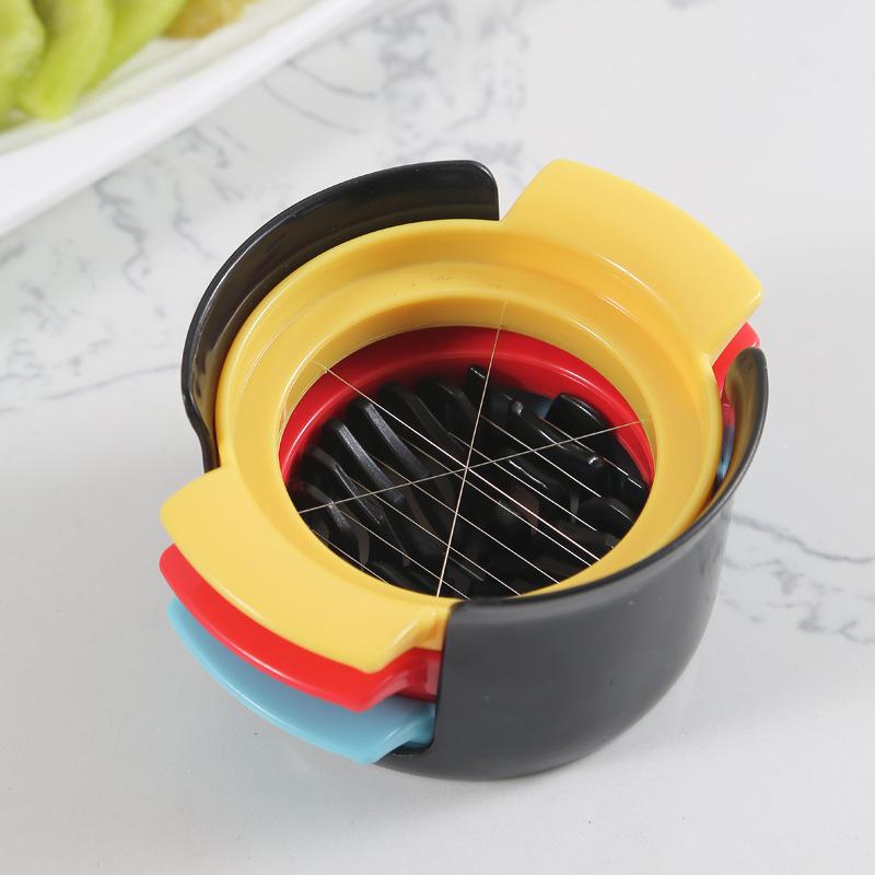 three-in-one ABS egg cutter 304 egg cut pine flower cutter kitchen gadget pine flower egg cutter