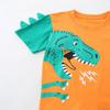 Summer new boys' suit children's shorts suit cartoon dinosaur printed children's clothing 2-piece set
