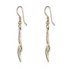 Estele Gold Plated Taffy Dangle Earrings for Girls and Women