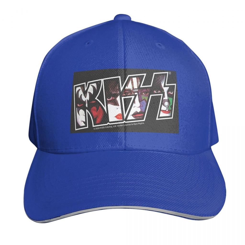 Kiss Rockband Logo Kappe Mode Lässig Baseballkappen Verstellbarer Hut Hip Hop Sommer Unisex Baseballmützen