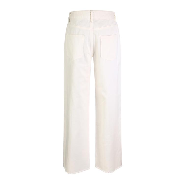 LALAFOX Damage Cutting Denim Pants White Bp2Dp003
