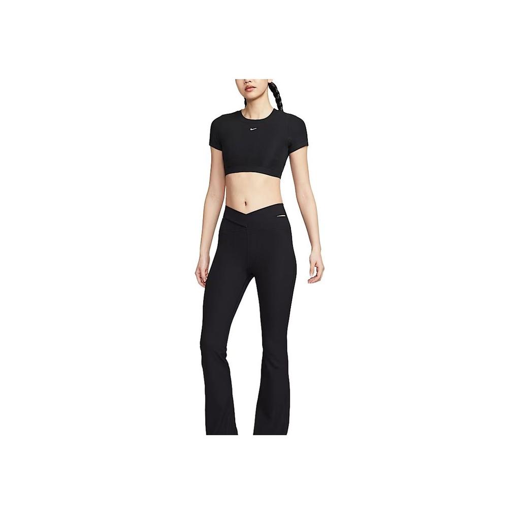 Nike Sportswear Classics Simple Solid Comfortable Short Sleeve Sports Underwear Women Underwear Black White HF5418-011