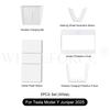 For Tesla Model Y Juniper 2025 Car Wireless Charging Silicone Pad Screen Protective Cover Center Panel Stickers Protection Frame