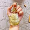 Wealthy Gold Horse Keychains Cartoon Design Bag Pendant Zodiac Horse Keychains  Chinese New Year