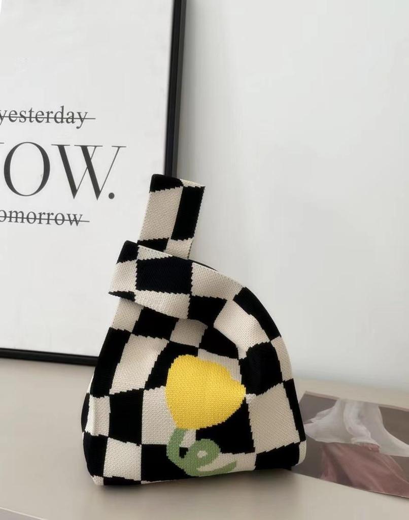 Chic Portable Knitted Handbag - Xiaohongshu Recommended Cute Style