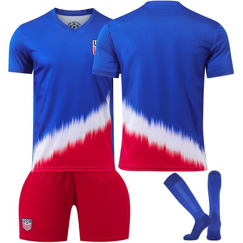 2425 US Team Football Jersey No. 10 Pulisic Home America's Cup Children's Men's Women's Set Edition
