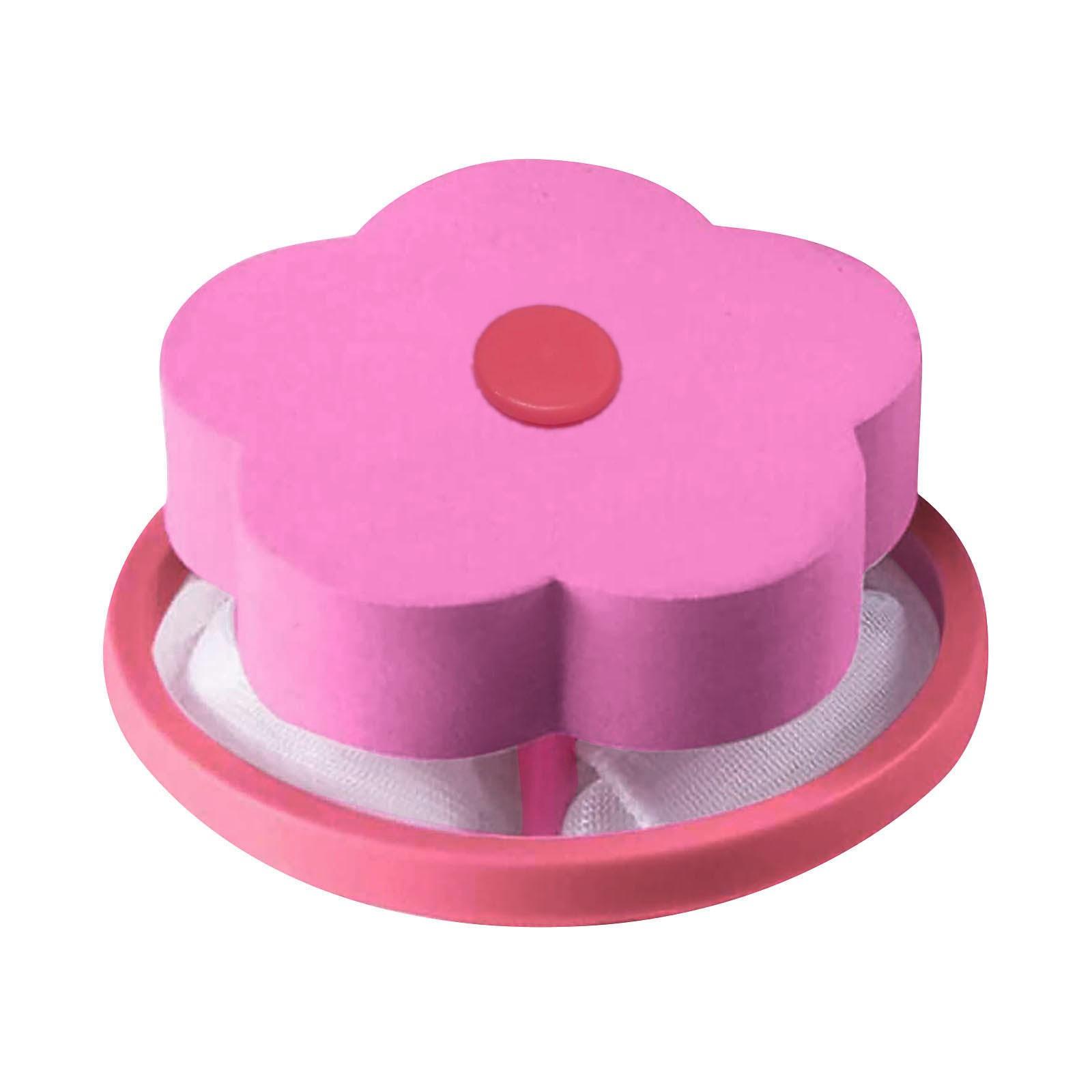 

Плаваюча фільтрувальна сітка для видалення шерсті, пральна машина, пристрій для вовни, багаторазовий ловлювач шерсті домашніх тварин, фільтр-мішок, поплавковий набір, засоби для чищення One Size рожевий