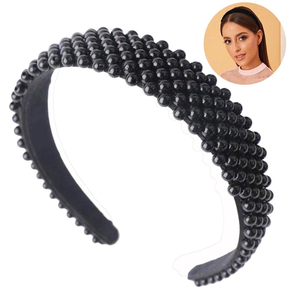 Fashion Pearl Headband Elegant Pearl Headdress Hair Accessories for Women