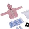 1/12 Scale Figure Clothing Set Doll Uniform Kits Dollhouse Decoration Fashion Pleated Skirt for