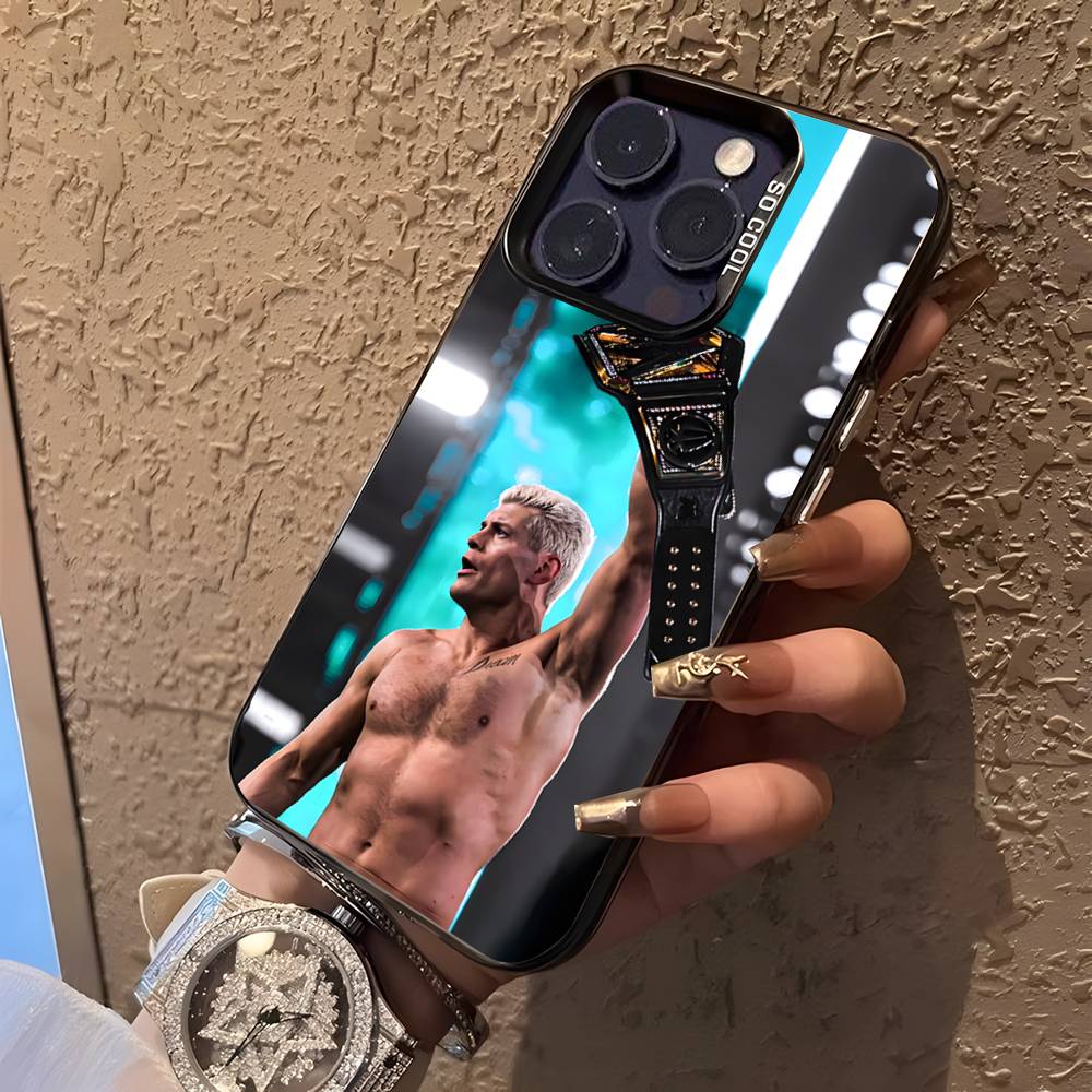 Pouzdro na telefon wrestlera Codyho Rhodese Pro iPhone 16,15,14,13,12,11,Pro,XS,Max,Plus,Mini,SE Černé Matné Candy Nárazuvzdorné Kryt