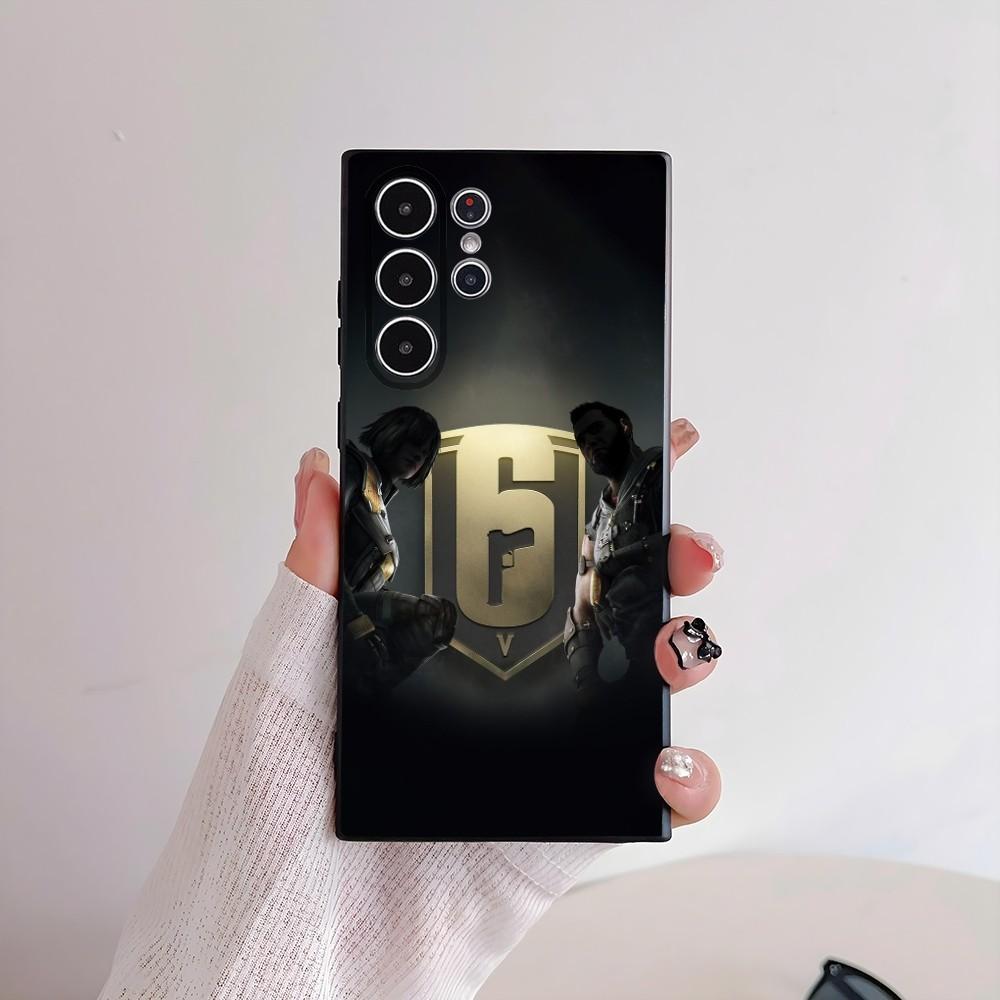 Game R-Rainbow 6 Siege Phone Case For Samsung Galaxy S25 S24 S22 S23 Ultra S21 S20 Plus 5G Frosted Non-Slip Full Cover Soft Case