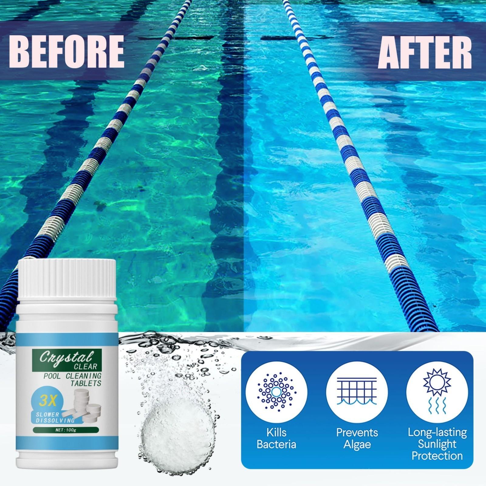 Tablettes Piscine 200 Pcs - Nettoyage Spas, Bains, Piscines Et Toilettes - Formule Efficace